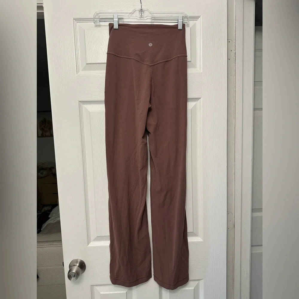 Lululemon Align High-Rise Wide-Leg Pant 31" Dark Oxide Size 2 Brown Small - Picture 8 of 8
